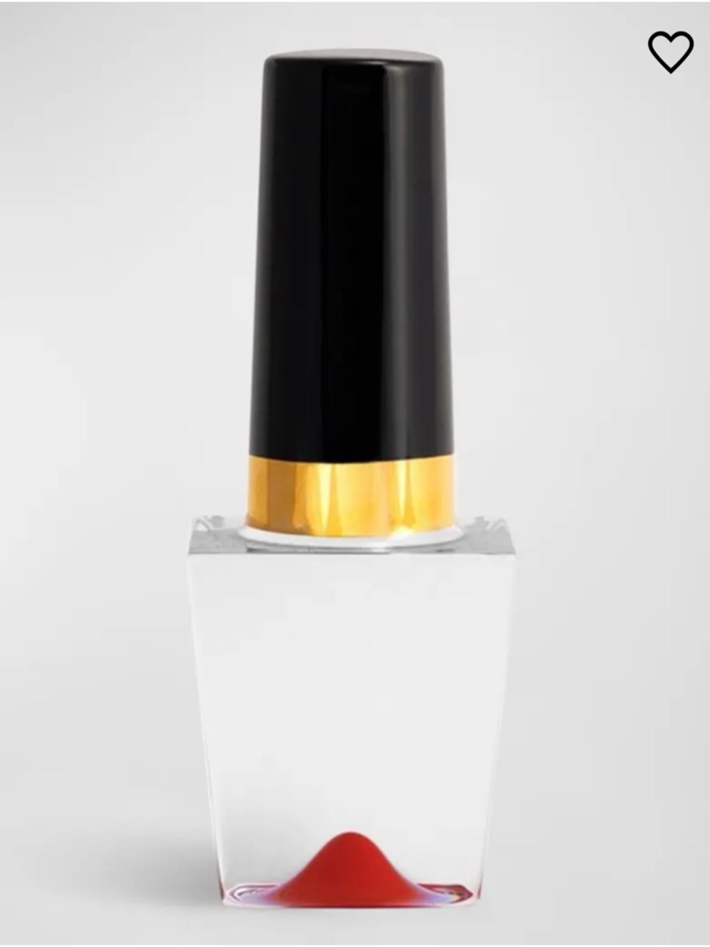 Kosta Boda Luxury Black & Gold Accent Bottle with Red Detail